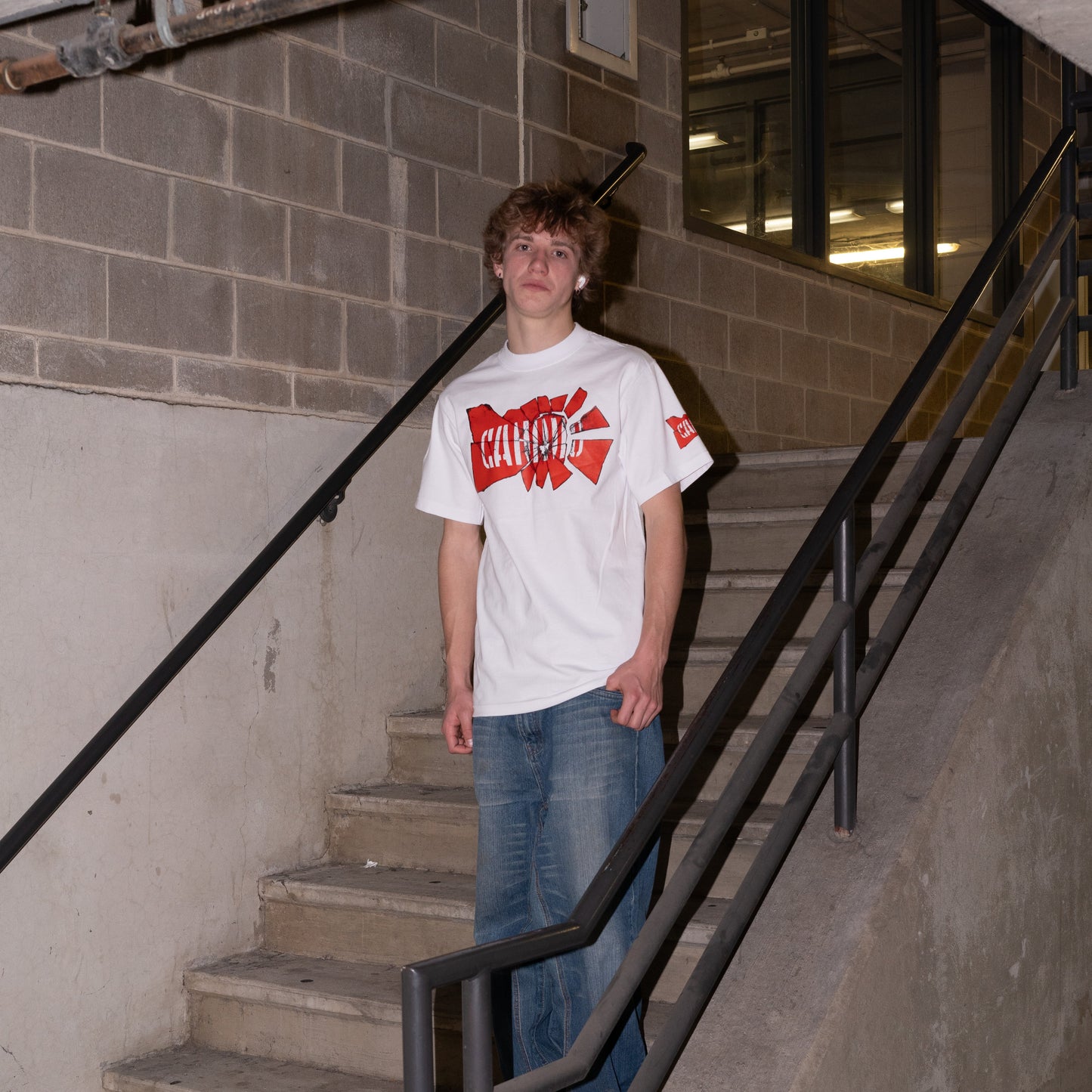 White CAMMO Shattered Tshirt