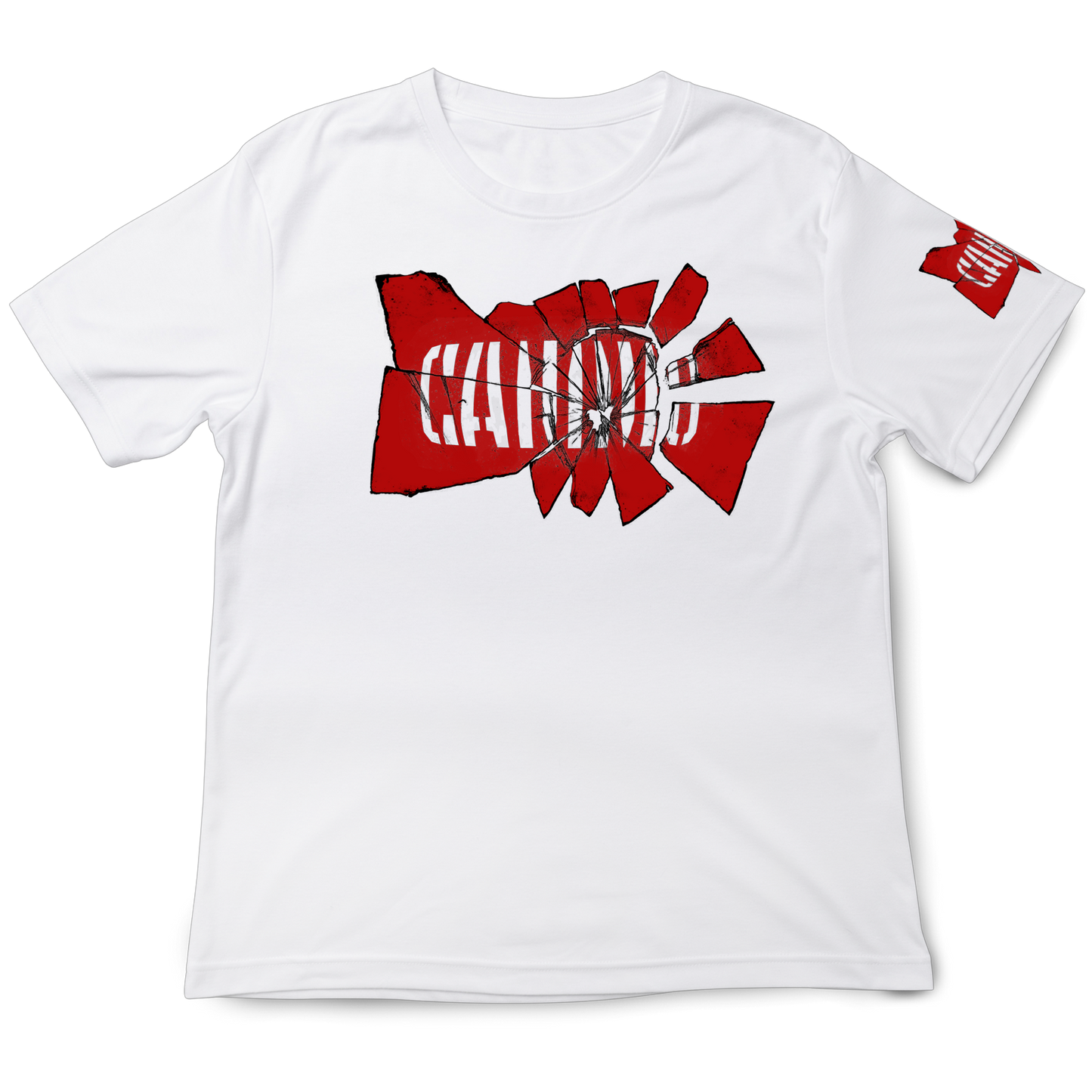White CAMMO Shattered Tshirt