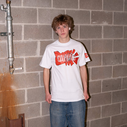 White CAMMO Shattered Tshirt