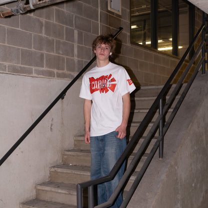 White CAMMO Shattered Tshirt