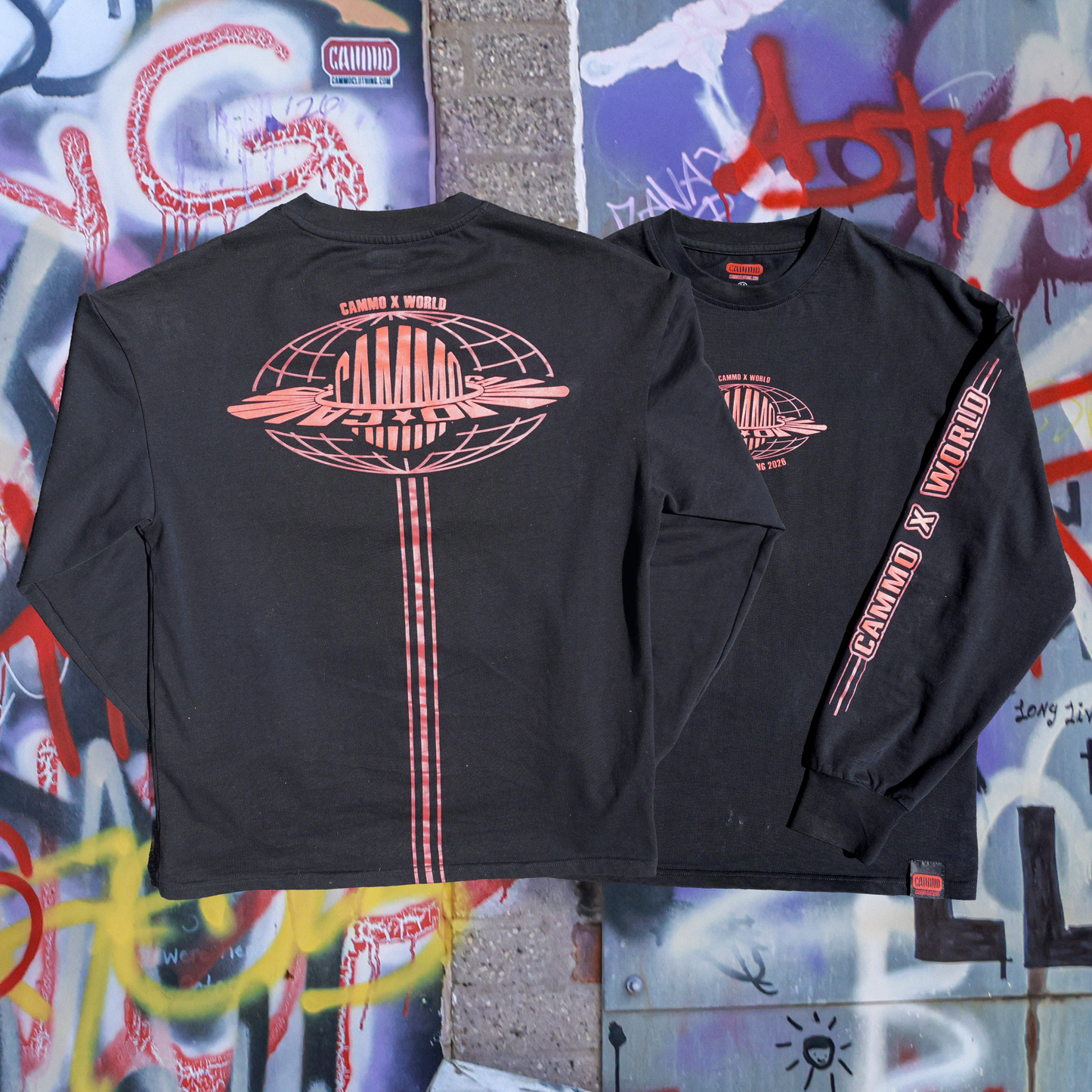 CAMMO x WORLD Long Sleeve             -(FREE SHIPPING)-