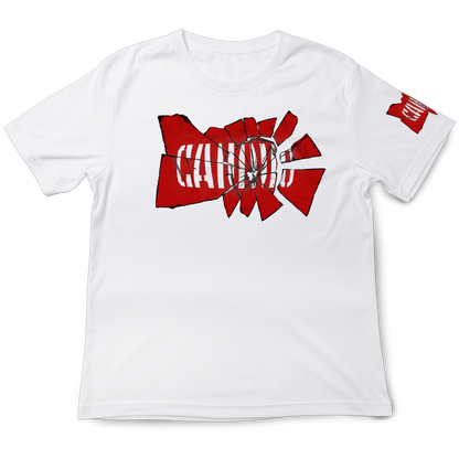 White CAMMO Shattered Tshirt